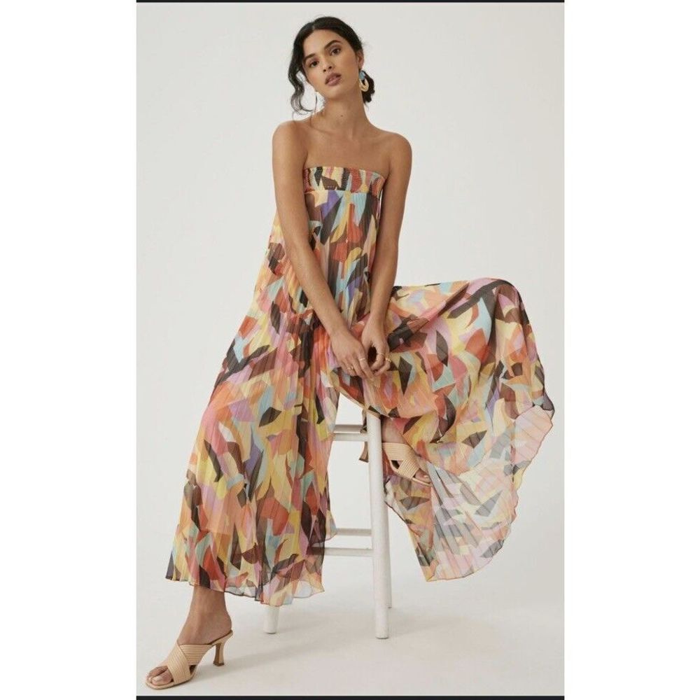 New Anthropologie Ranna Gill Waistless Jumpsuit Size Extra Small